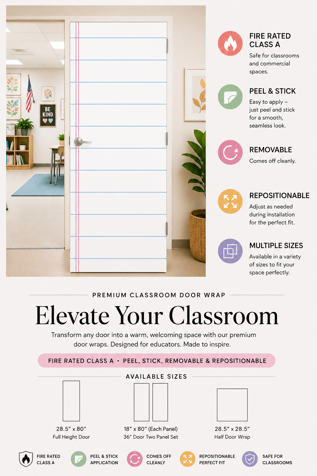 Loose Leaf Door Pattern