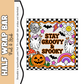 Groovy and Spooky Half Wrap
