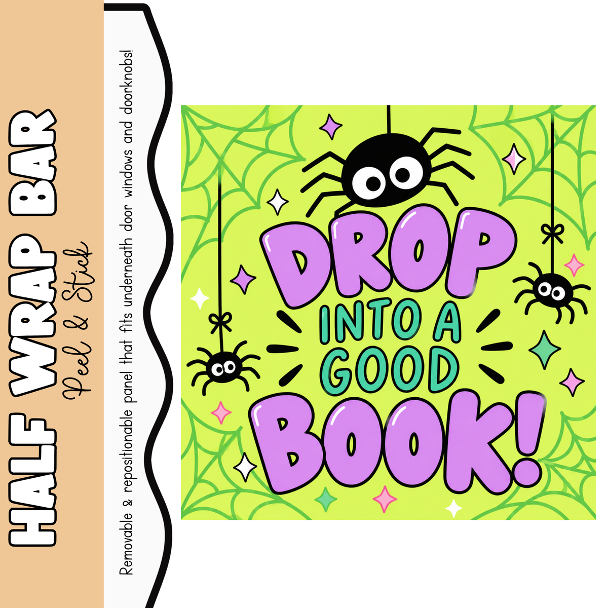 Drop into a Good Book Half Wrap