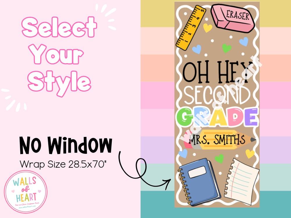 **Window Friendly- Oh Hey! Door Wrap