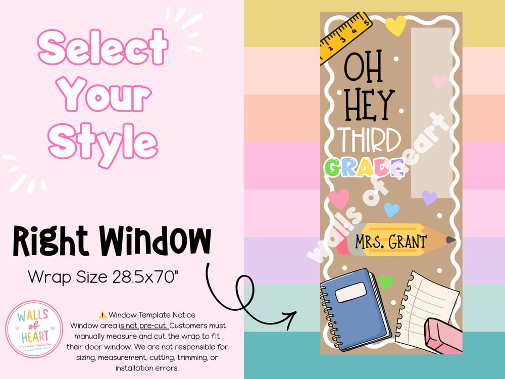 **Window Friendly- Oh Hey! Door Wrap