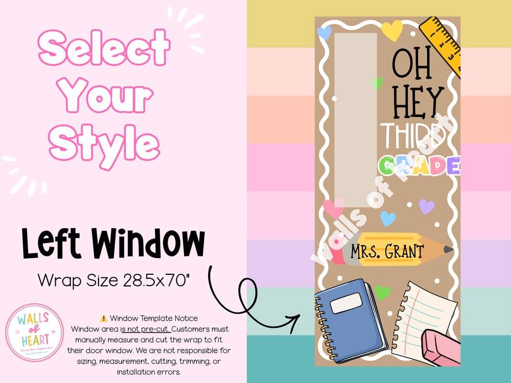 **Window Friendly- Oh Hey! Door Wrap