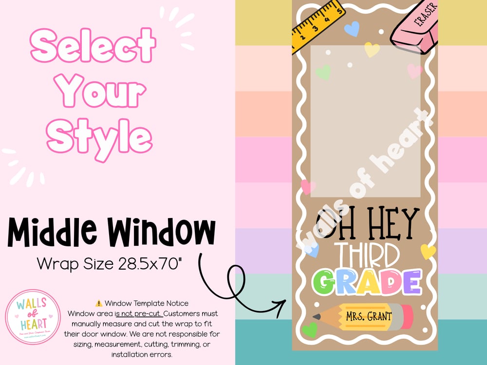 **Window Friendly- Oh Hey! Door Wrap