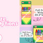 **Window Friendly! Crayon Peel & Stick Door Wrap