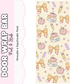 Flowers and Pencil Bows Pattern