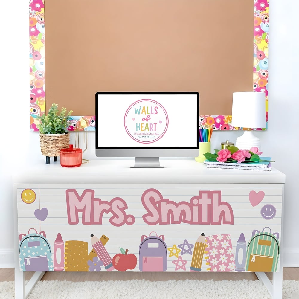 Pastel Pop Desk Wrap