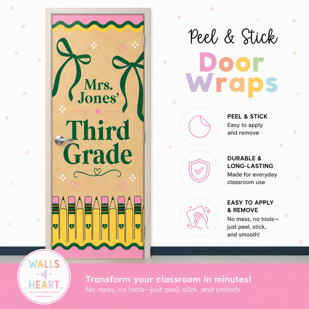 **Window Friendly! Pencil Dreams Door Wrap