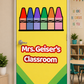 **Window Friendly! Crayon Peel & Stick Door Wrap