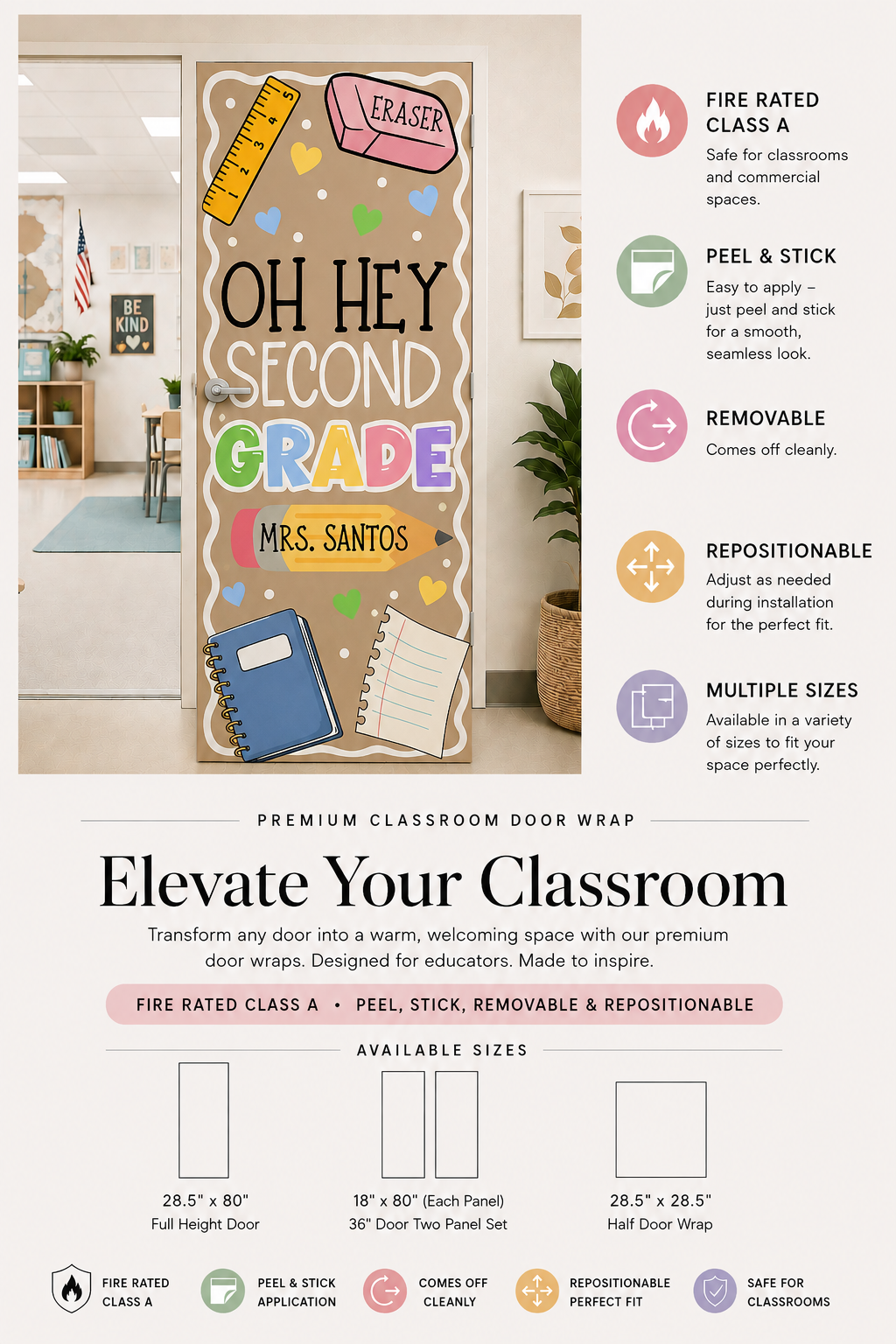 **Window Friendly- Oh Hey! Door Wrap