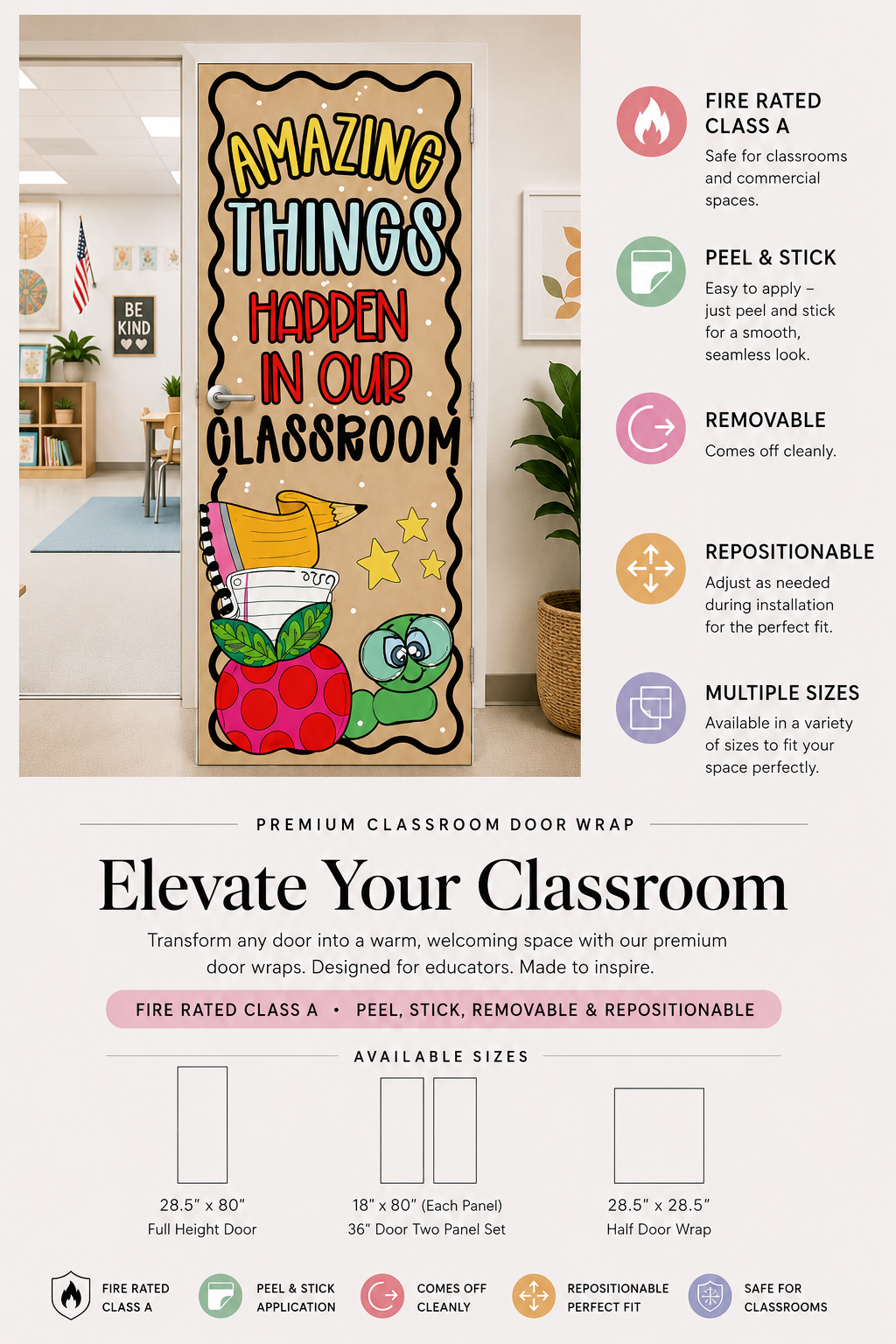 **Window Friendly! Amazing Things Happen in Our Classroom