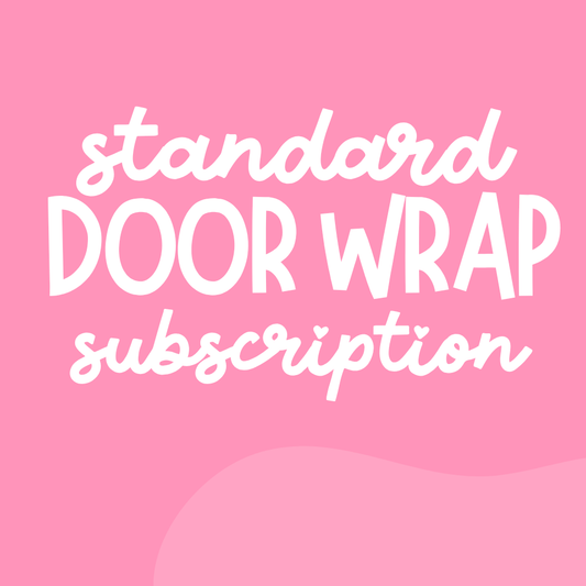 Option 1  Door Wrap Club – Standard  28.5" × 80" One seamless panel