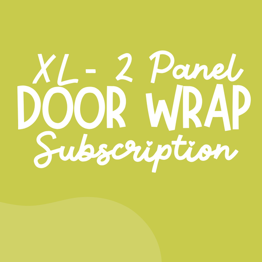 Option 2: Door Wrap Club – XL  36" × 80" (Two 18" × 80" panels)