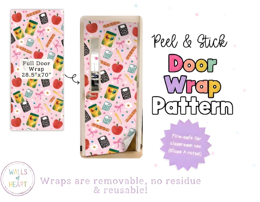 Watercolor Classroom Door Pattern