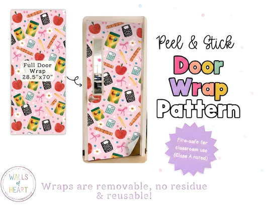 Watercolor Classroom Door Pattern
