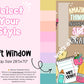 **Window Friendly! Amazing Things!